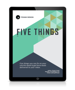 Five Things Book Cover by Chrysti Tovani